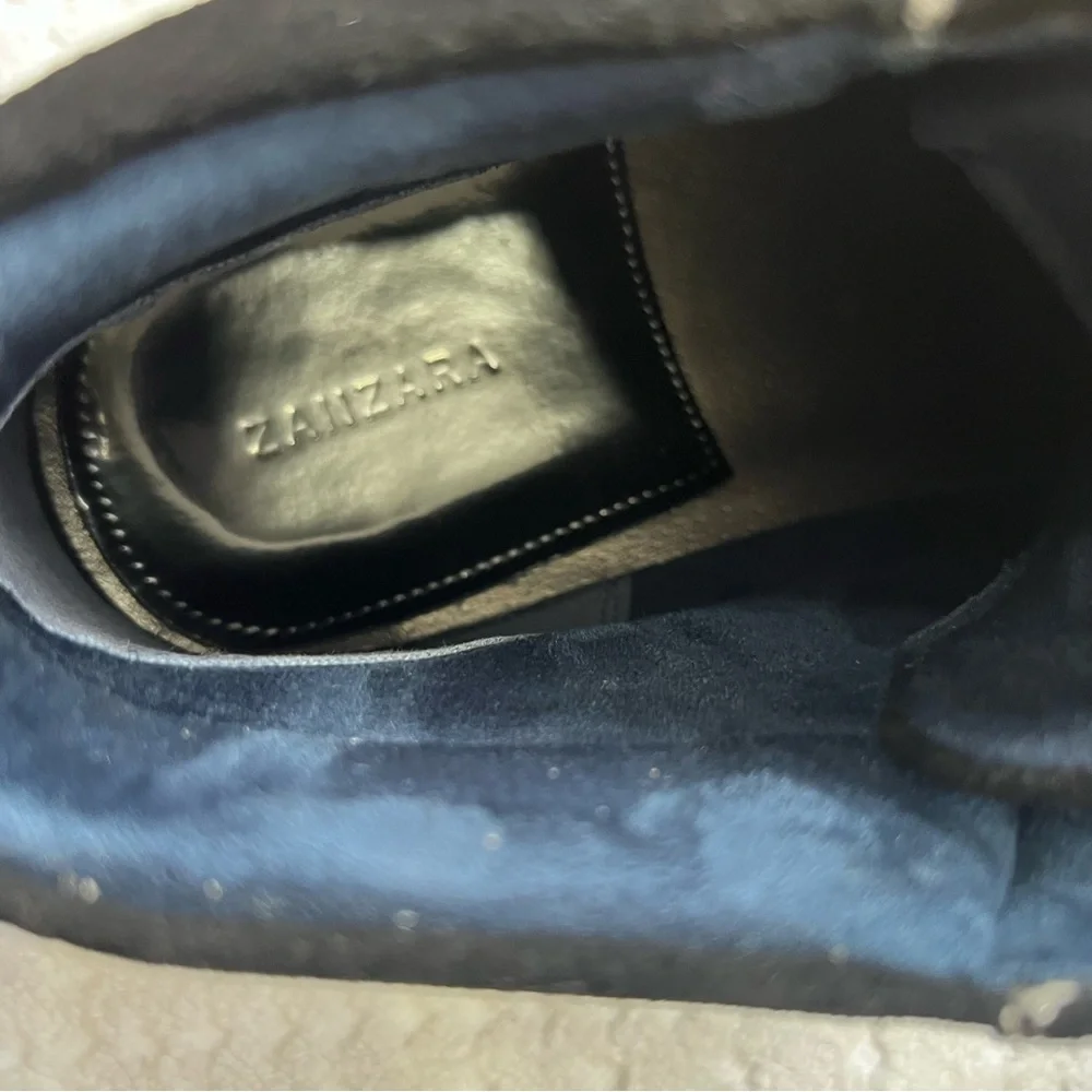 NWT. Zanzara Men's Bruno Sneaker, Black,
